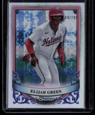 ELIJAH GREEN 2024 BOWMAN STERLING PROSPECTS REFRACTOR RC 149/199 WASHINGTON
