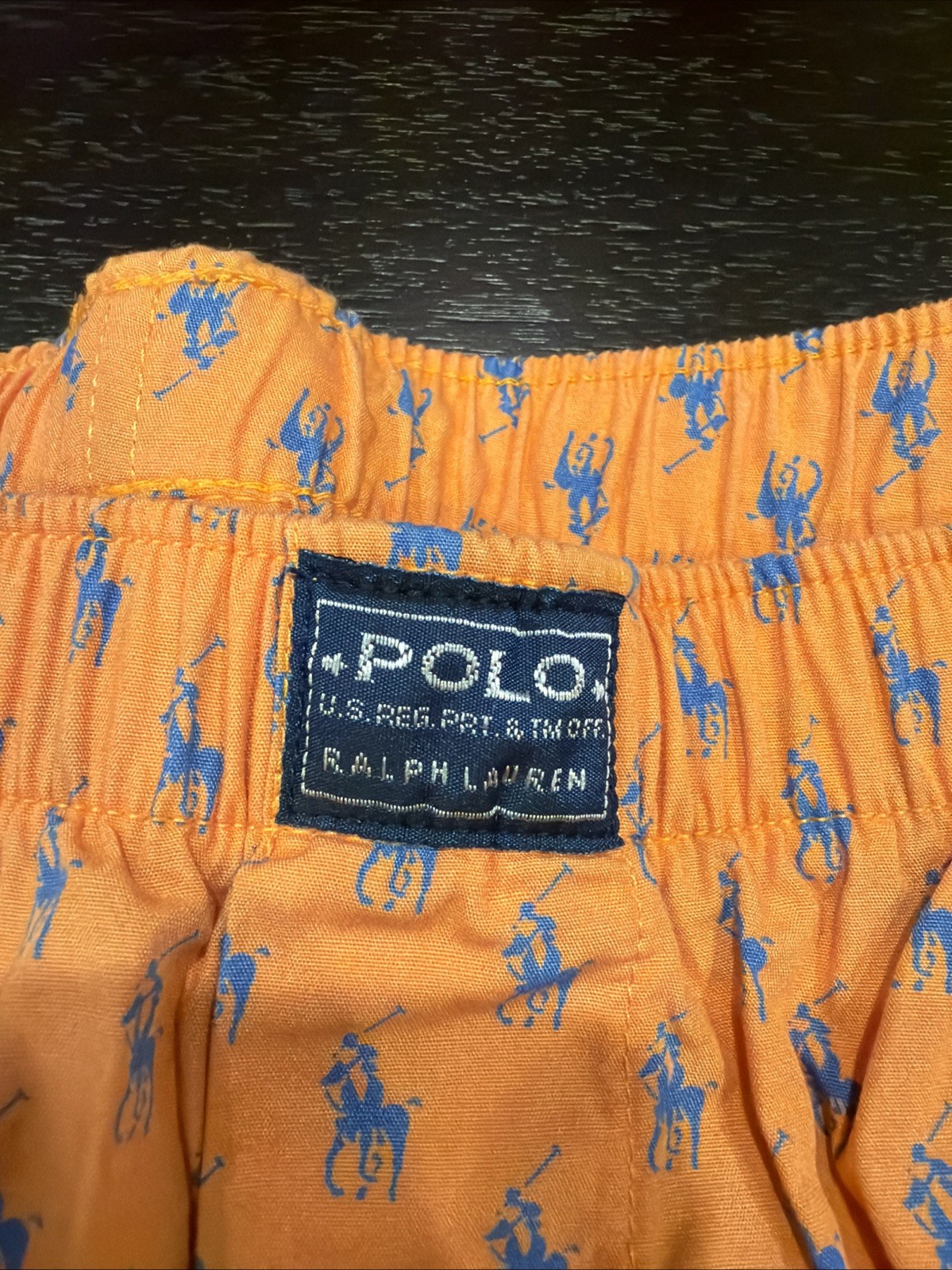 Polo Ralph Lauren All Over Pony Sleepwear Orange  Pajama Pants Size L Brand New thumbnail 4