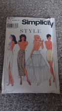 Simplicity Pattern 9027 Uncut Slip And Petticoat Sizes XS-XL Vintage 1999