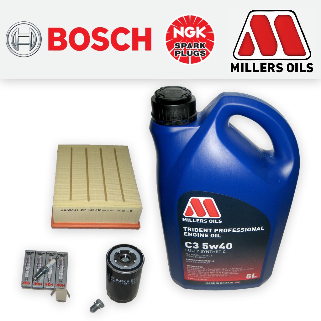 SERVICE KIT for AUDI A4 (B6) 2.0 16V FSI OIL AIR FILTERS PLUGS +OIL (2002-2005)