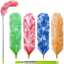 4 Pack Extendable Electrostatic Feather Duster 25-55"
