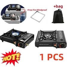 Camping Stove Propane&Butane Windproof Fire Dual Fuel Brass Cooking Burner 3000W