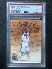 2000 Topps Team USA Lisa Leslie Autographed We the People Auto #LL PSA Pop 3