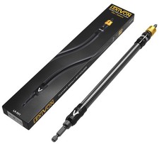 LEXIVON Drill Bit Holder, 12-Inch Flexible Extension, Quick-Release with 1/4-Inc
