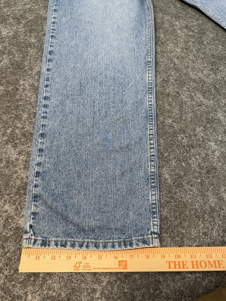 Pantalones de mezclilla Axist vintage nuevos para hombre azules 36x32 calce suelto holgados ligeros cónicos precio de venta sugerido por el fabricante $55 Foto 3 de 4