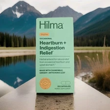 HILMA NATURAL HEARTBURN + INDIGESTION - 28 CAPS EXP 5/26