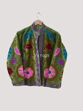 Bohemian Suzani Jacket | Colorful Embroidered Coat | Festival Gypsy Style