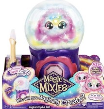 Magic Mixies Magical Misting Crystal Ball with Interactive 8 inch Pink Plush