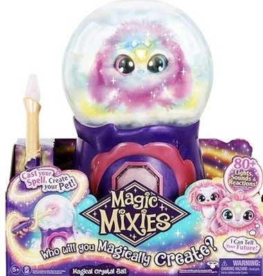   Magic Mixies Magical Misting Crystal Ball with Interactive 8 inch Pink Plush 