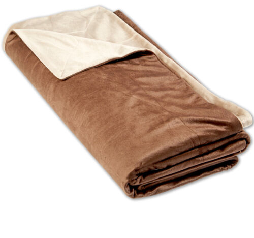 Wende-Wohndecke 150x200 Nickiplüsch Kuscheldecke Tagesdecke Schlafdecke 400g/m² - Bild 2 von 5