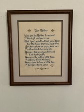Completed Cross Stitch Picture "Our Mother"