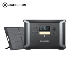 Dabbsson 2400W Portable Power Station 2150Wh Solar Generator w/210W Solar Panel