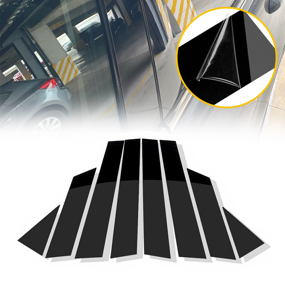 2013-2018 Nissan Altima Black Pillar Post Door Trim Cover Accessories