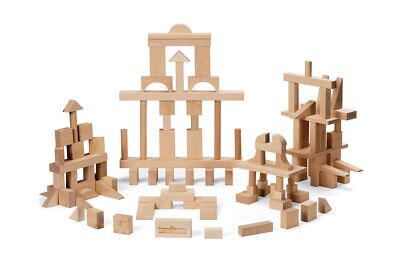 Architect Blocks Set - Master Builder - Made in USA, 104 Pieces