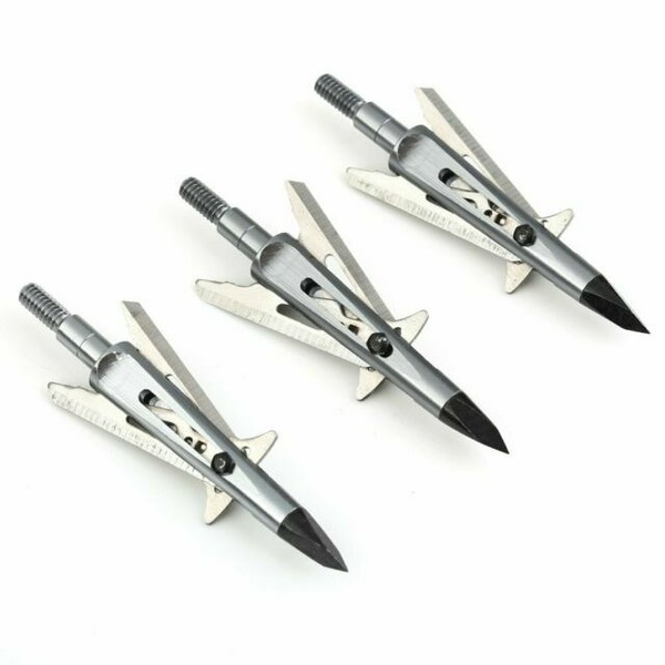 3pcs Archery Hunting 100 Grain Killzone Arrow Points Trophy Arrowheads