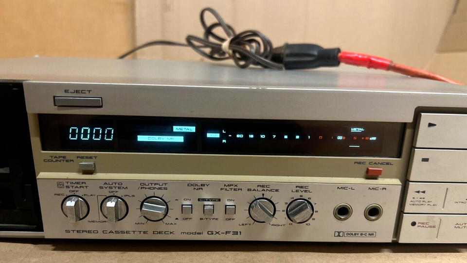Vintage Akai GXF31 Stereo Cassette Player Deck Japan Tested Works For