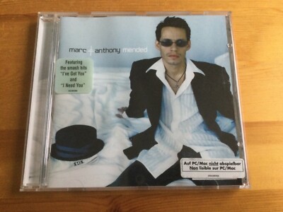 MARC ANTHONY ''Mended'' - 2002 Original Album CD - 15 Trk.