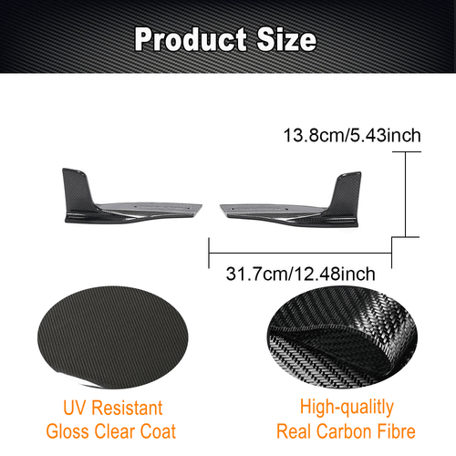 Carbon Heck Lippe Spoiler Splitter Diffusor Canard für Audi A5 B9 S Line S5 17UP - Picture 6 of 11