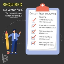 CUSTOM LASER ENGRAVING ENGRAVE SERVICE FOR YOUR PERSONAL ITEMS READ DESCRIPTION