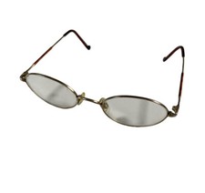 Vtg Esprit Eyeglass Frames Only Womens Hong Kong 49 20 140 Gold 9026 Color 002