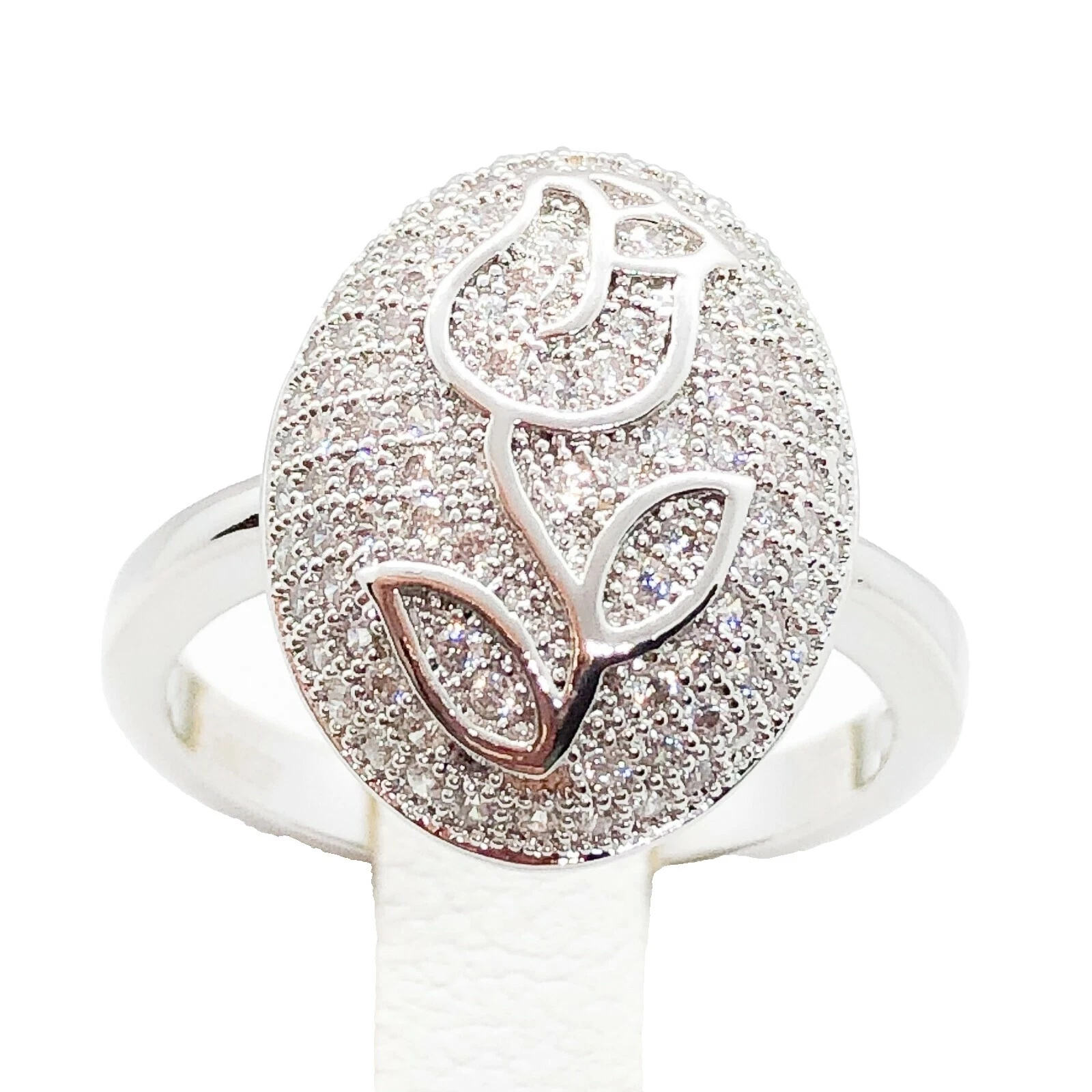 Blanco Anillos de Moda enchapado en oro Amarillo de la Eternidad