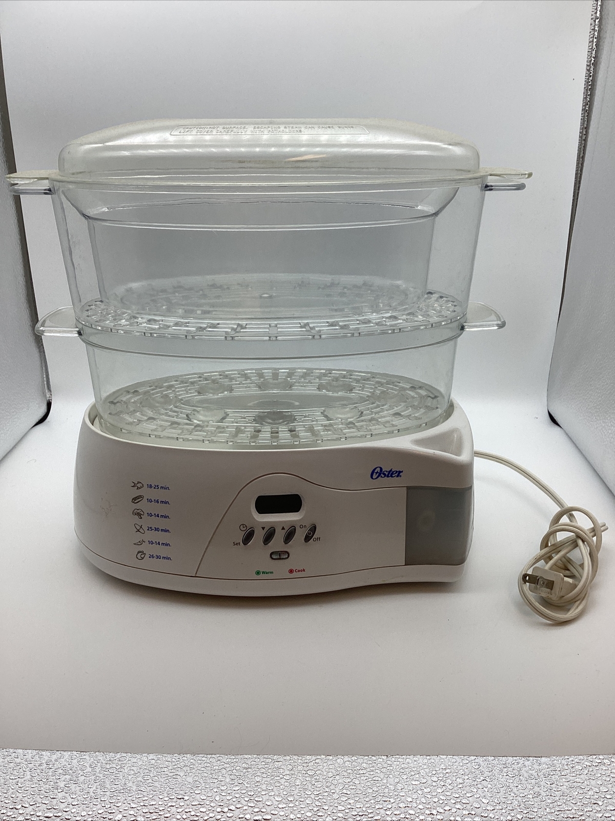 Oster Food Steamer 5712 digital 6 quart great condition tested works great eBay