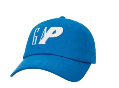 Palace x GAP 6-Panel Hat Cap Blue O/S Soft Cotton Adjustable 