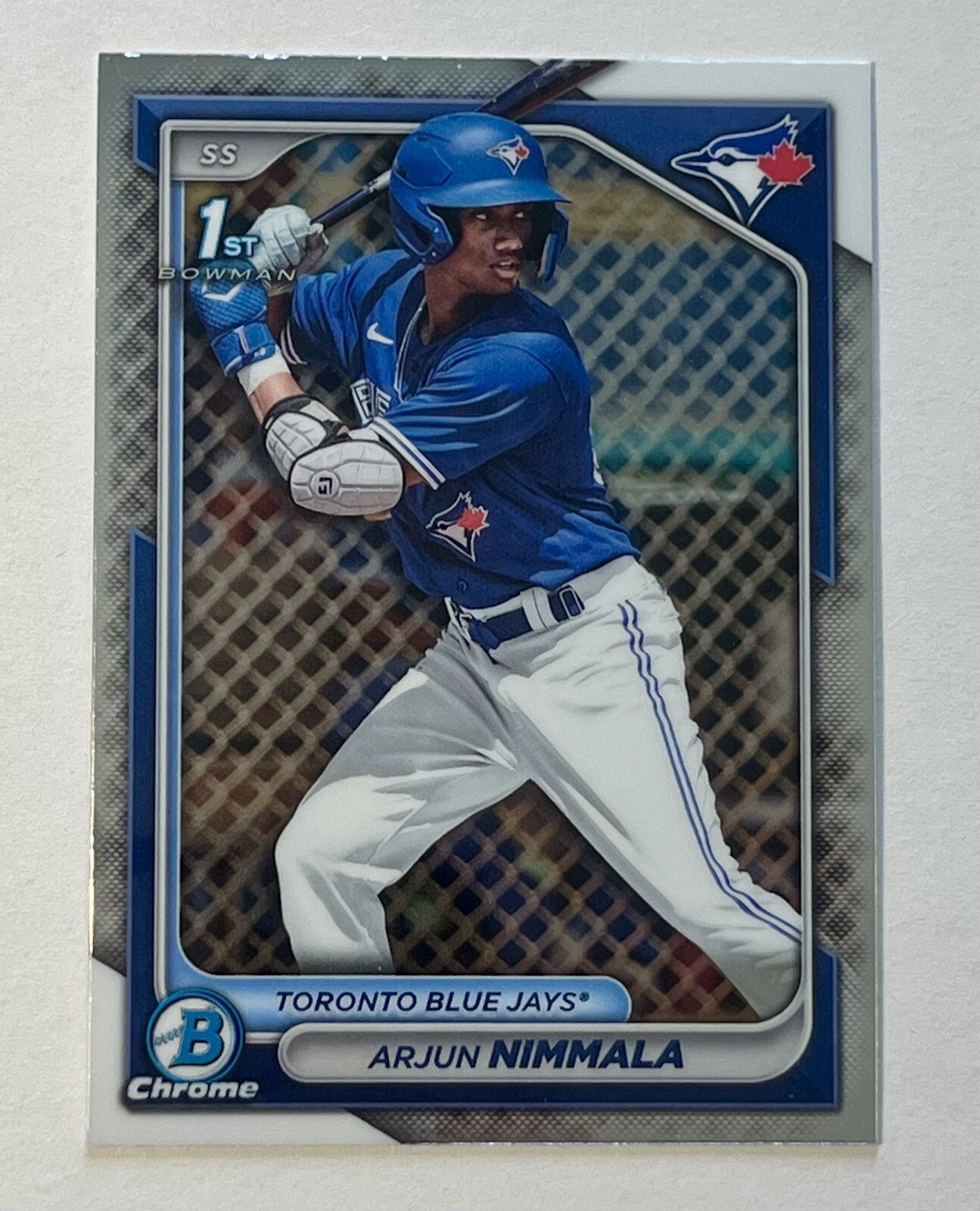 2024 Bowman Chrome Arjun Nimmala Bowman 1st RC #BCP-142 Toronto Blue Jays