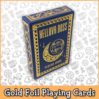 Helluva Boss Official Gold Foil Playing Cards (Original Version, Discontinued