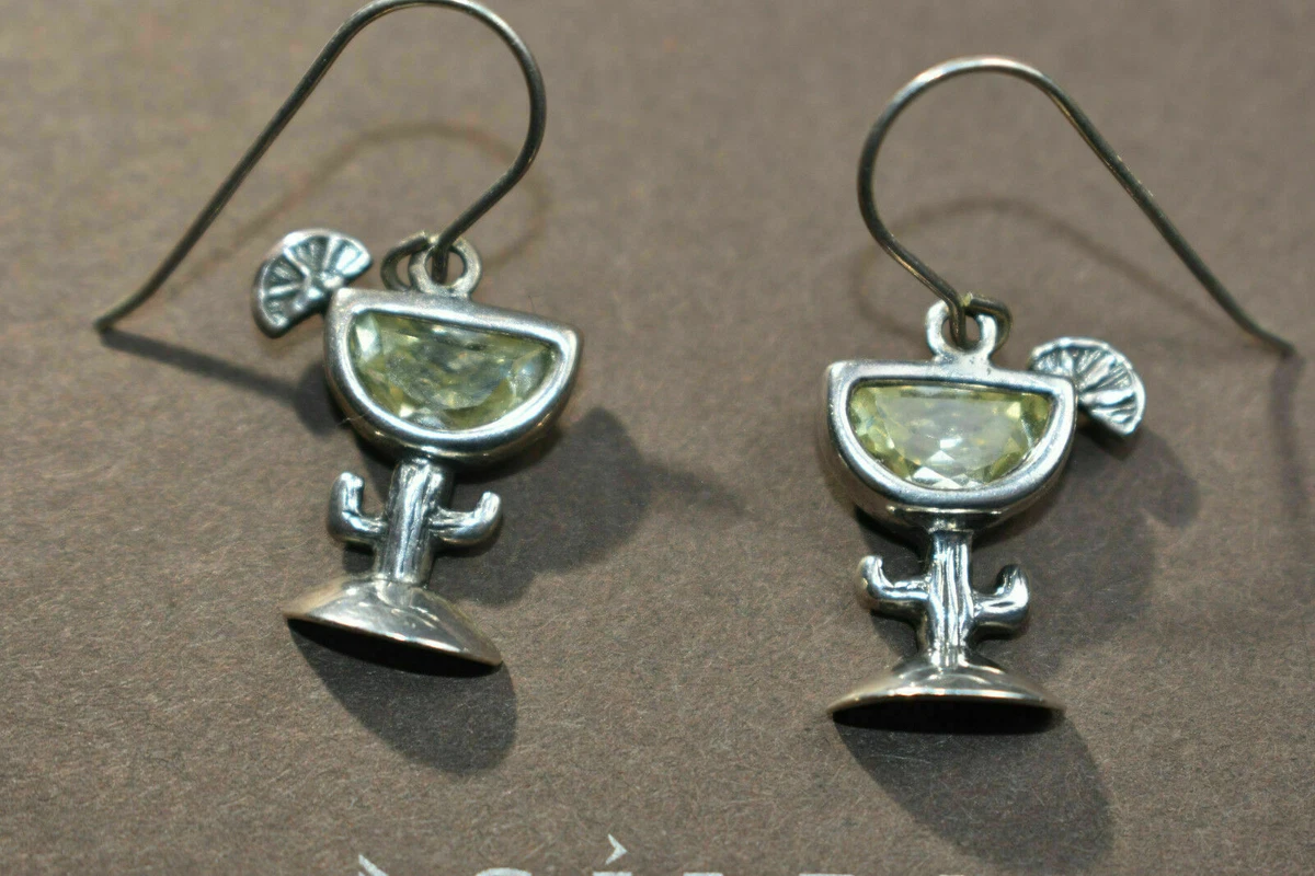 Margarita glass earrings sale