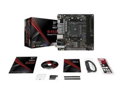 ASRock Fatal1ty B450 GAMING-ITX/AC AM4 AMD Promontory B450 SATA