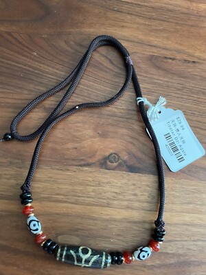 西藏天珠已开光Tibet DZI Agate Necklace 西藏天珠玛瑙已开光贵人天珠