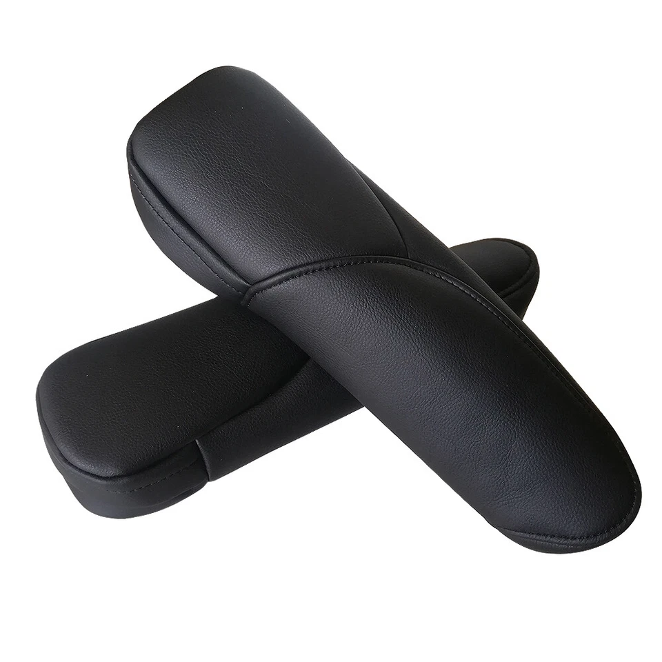 Fits Honda CR-V CRV 2007 2008 2009 Black Leather Front Seat Armrest Cover Foto 3 de 4