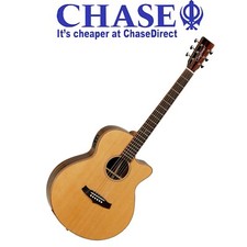 Tanglewood Twjsfce Java Super Folk Electro Acoustic Guitar - :