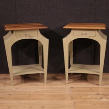 Pair of nightstands design 80s furniture  20t...