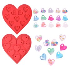 Heart-shaped Pendant Mould Silicone DIY Resin Epoxy Casting Mould Art Craft Mold