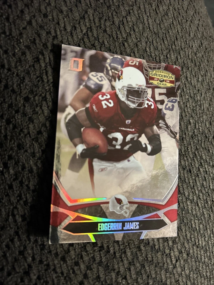 2008 Donruss Gridiron Gear Silver Holofoil O's #4 Edgerrin James #'d 215/250 - Image 2 of 4