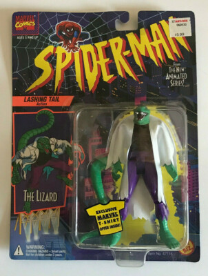 VINTAGE MARVEL SPIDER-MAN LASHING TAIL LIZARD TOY BIZ 1994
