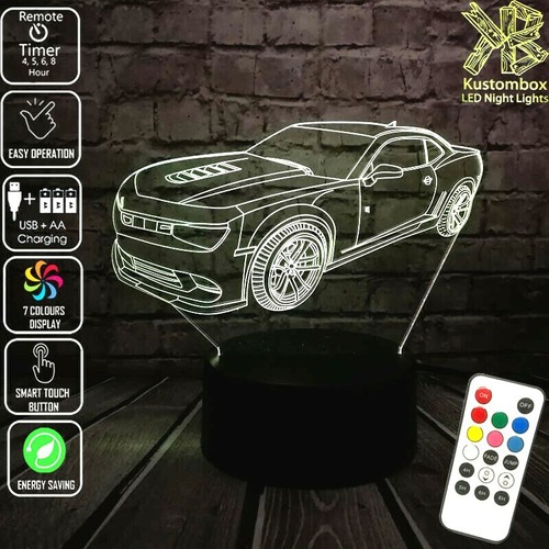 Owl 3D Illusion Lamp, YSTIAN 7 Color Changing Touch Table Desk LED Night Light Great Kids Gifts Home Decoration