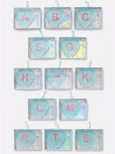 Original Justice Girl's Heart Initial S Hanging Jewelry Holder Valentine s Day