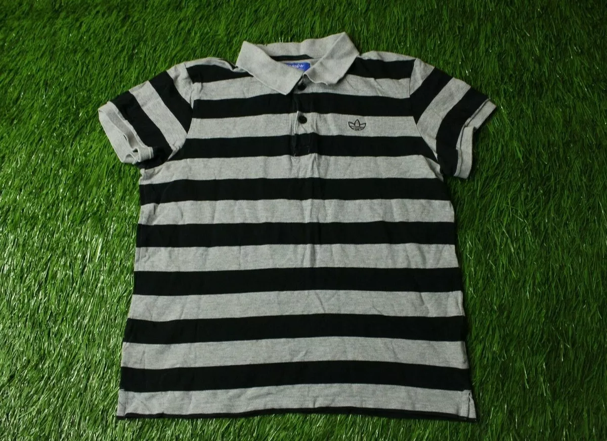 ADIDAS ORIGINAL SAILOR STRIPE MENS CASUAL POLO SHIRT T SHIRT TEE