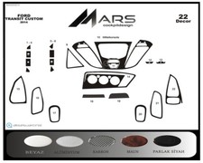 Ford Transit Custom 22 piezas ajuste interior tablero cubierta kit madera