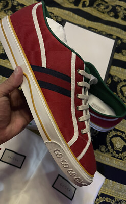 Gucci Mens Red Tennis 1977 Sneaker 606111 Size 8G /9US Gucci 606111 Men main image 4