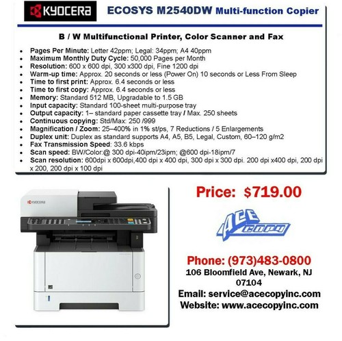 Buy Kyocera Ecosys M2540dn Laser MFP 