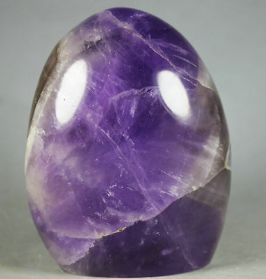 Collection ! Marvelous Unique Purple Amethyst Chevron Pebble Reiki Palm Stone