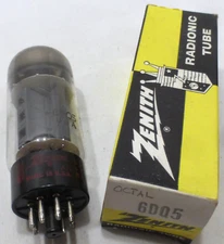 Zenith 6DQ5 Electronic Tubes, "NEW-Old Stock"
