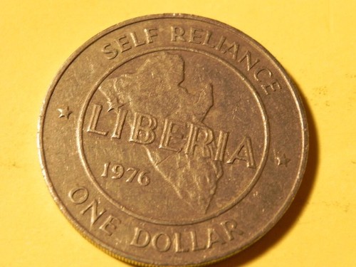1976 Liberia Coin Copper-Nickel Coinage Rare 1 dollar KM# 32 #LIB3419