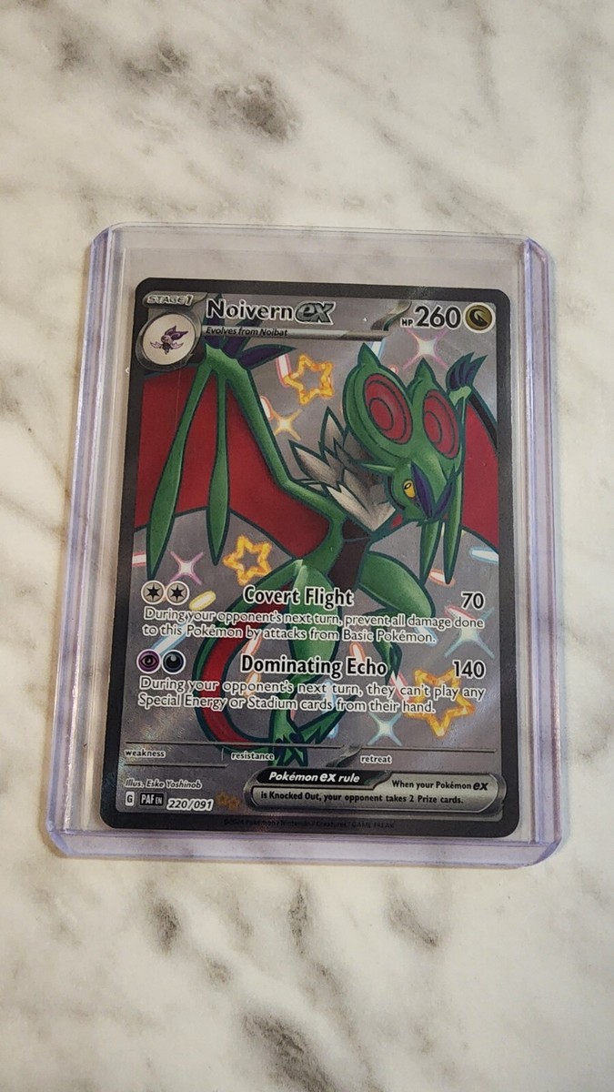 Noivern ex 220/091 Full Art Shiny Secret Rare Paldean Fates Pokmon TCG NM  | eBay