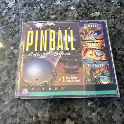 3-D Ultra Pinball (1995 PC CD-Rom) Computer Game Sierra Collector's Edition 3 CD