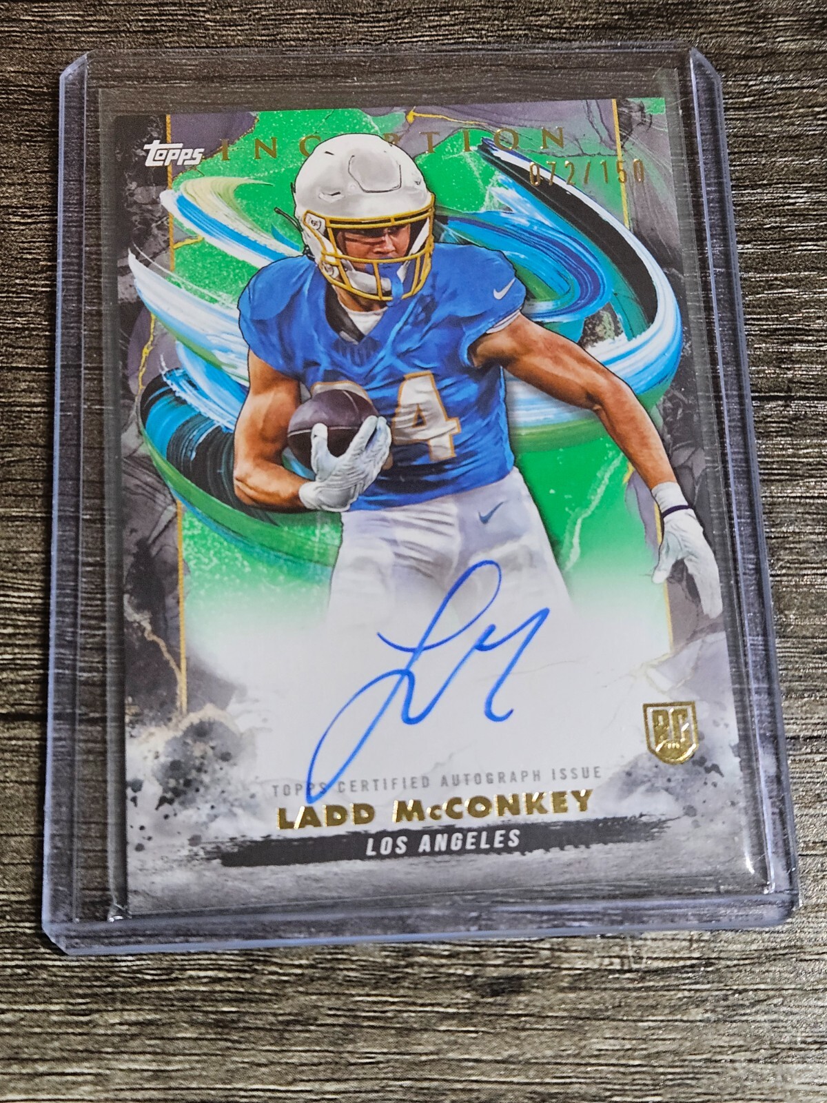 Nfl Inception Ladd McConkey 2024 Topps Inception #RA-LM Rookie Autographs - Green ...
